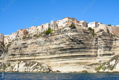 Fototapeta Les falaises de Bonifacio en Corse du Sud