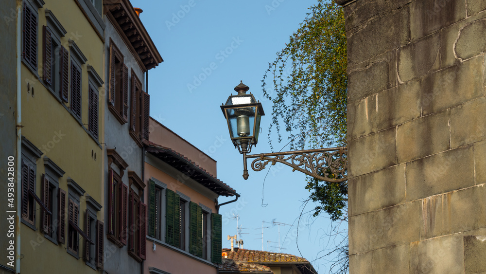 Street lamp in the town