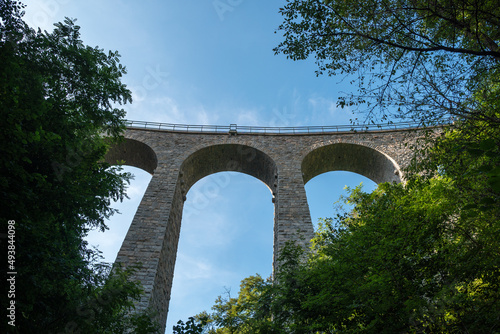 Zampach viaduct, stone train bridge, Czech Republic photo