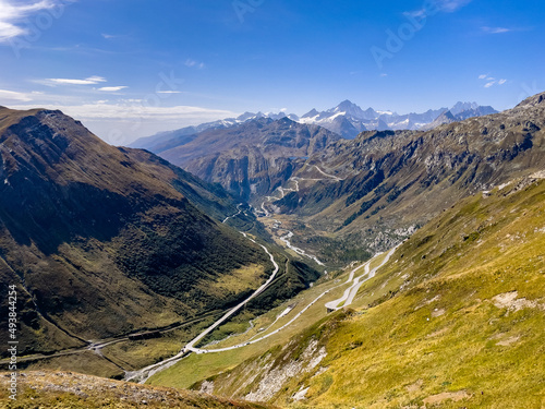 Scenic view of Furka pass