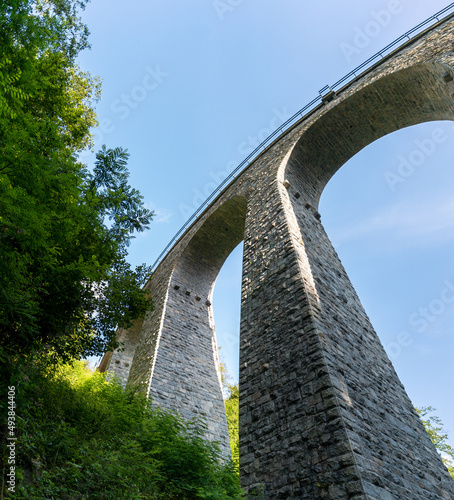 Zampach viaduct, stone train bridge, Czech Republic photo