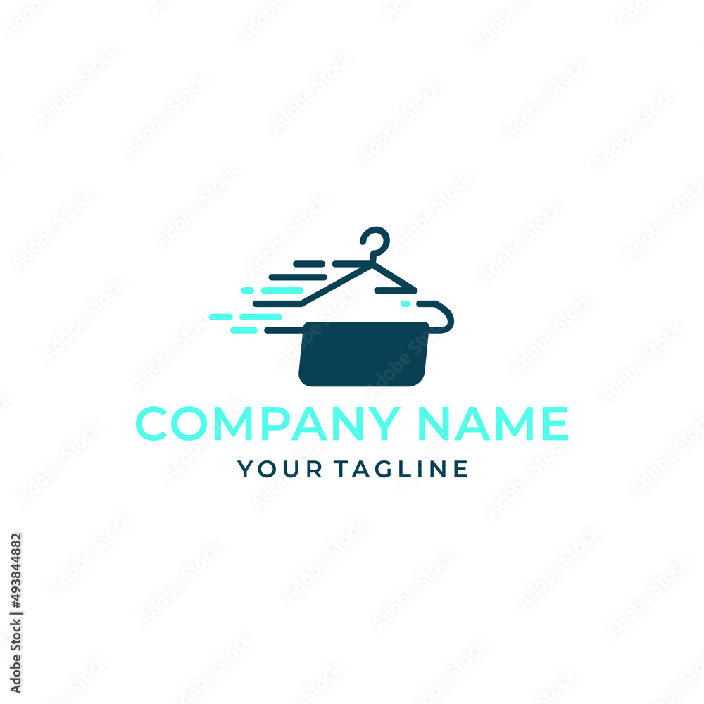 Modern Laundry Company Logo Design Modern Laundry Company Logo Design
