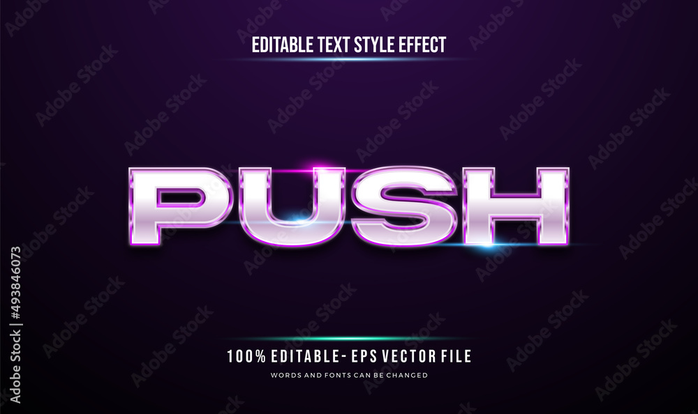 Editable modern text effect. Text style effect. Editable fonts vector files.