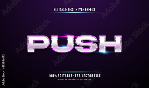 Editable modern text effect. Text style effect. Editable fonts vector files.