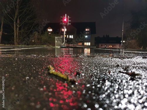 pedestrian crossing in the nigtht