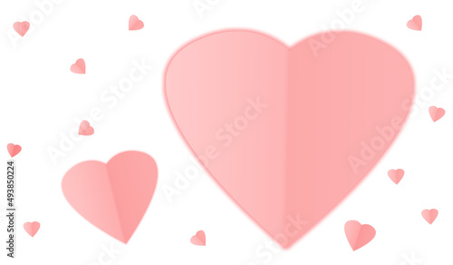 Foto Love letter, paper heart, love, romance, good feelings, emotional state, marriag
