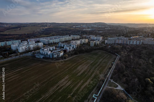 Nice white buildings near Dresden