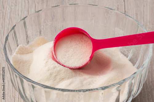 Hydrolyzed collagen powder. 