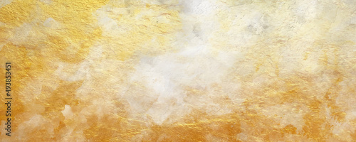 Vector watercolor texture for cards. Hand drawn white and gold stone texture. Grunge surface.Watercolour banner. Marble. Cracks. Luxury stone vector template for design.