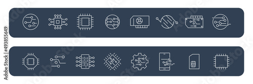 Electronic icons set . Electronic pack symbol vector elements for infographic web