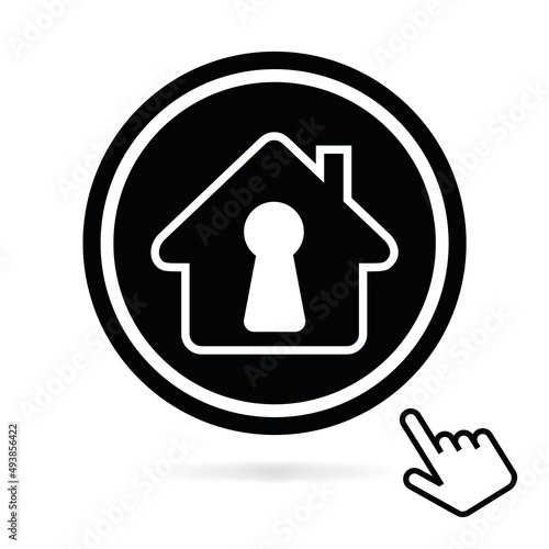 Logo maison sous alarme.