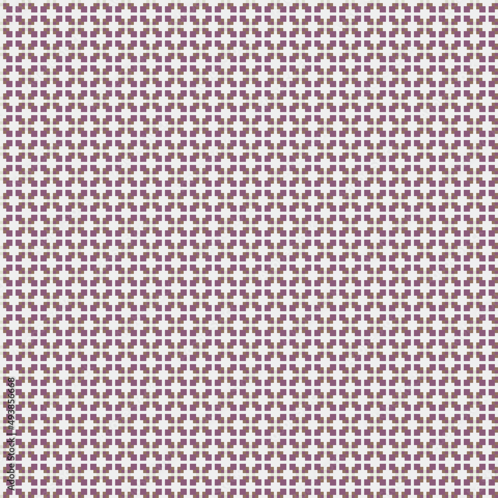 Fototapeta premium Abstract Cross Pattern generative computational art illustration