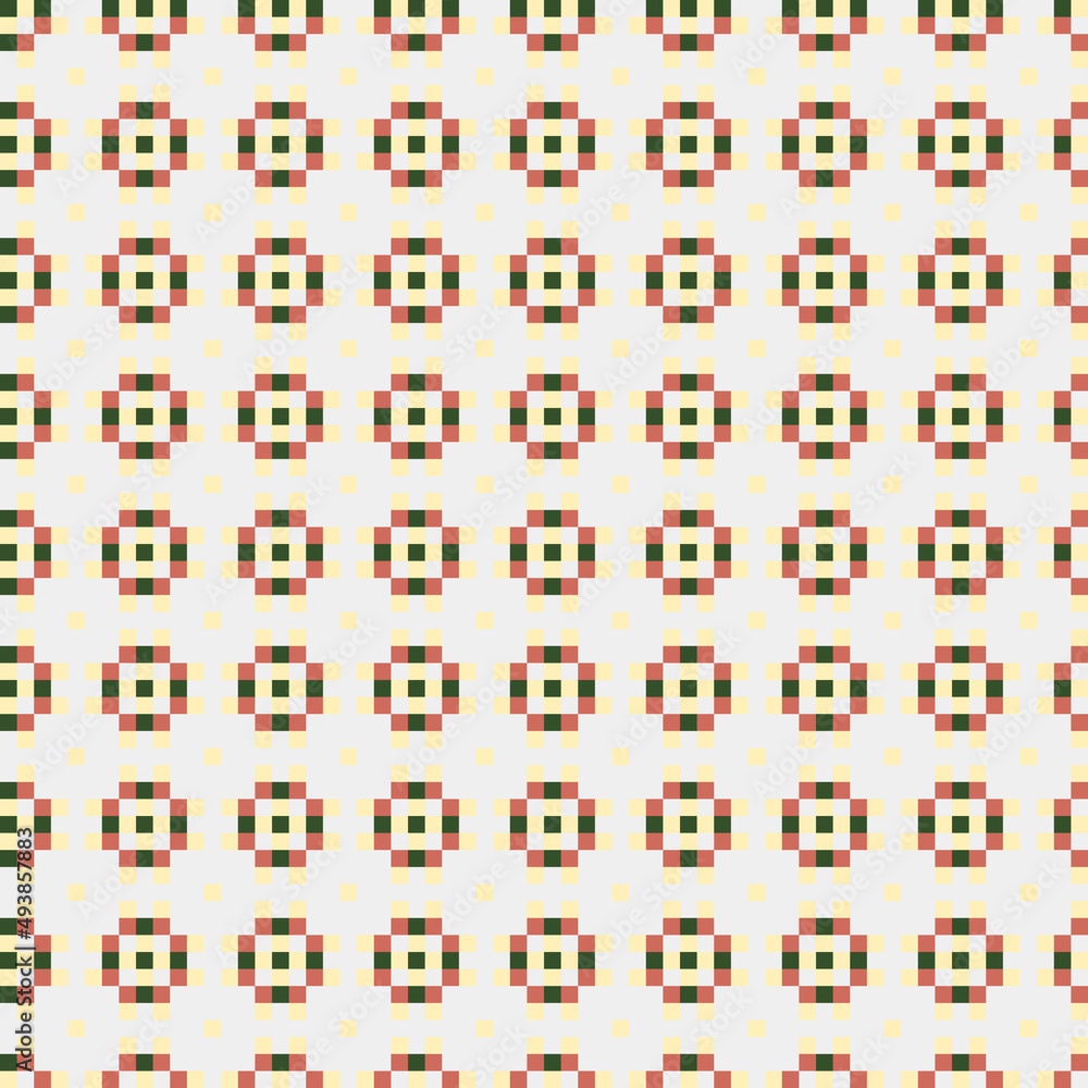 Naklejka premium Abstract Cross Pattern generative computational art illustration