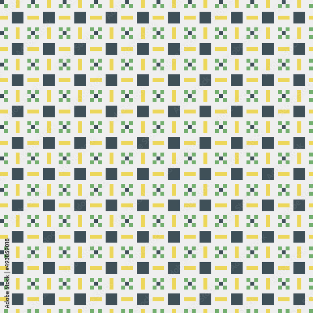 Fototapeta premium Abstract Cross Pattern generative computational art illustration