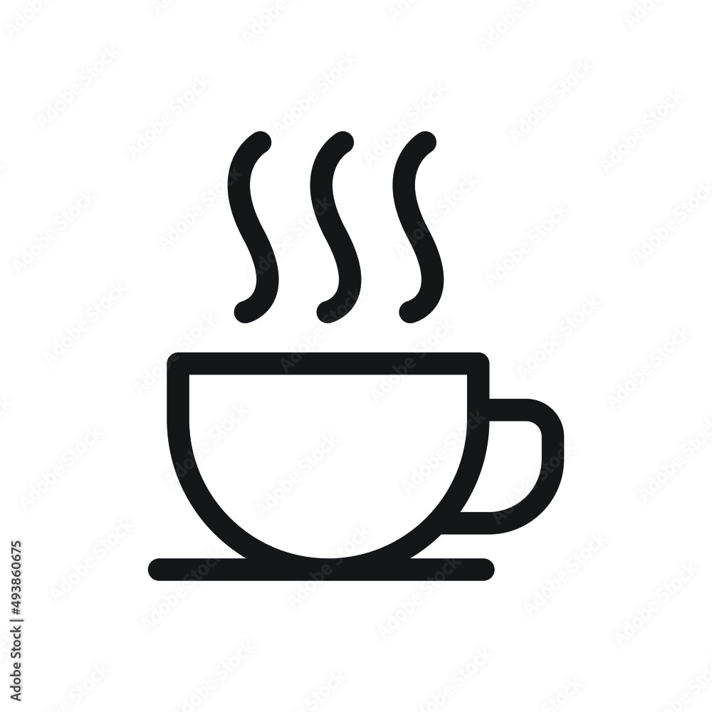 hot coffee icon for website, presentation symbol hot coffee icon for website, presentation symbol