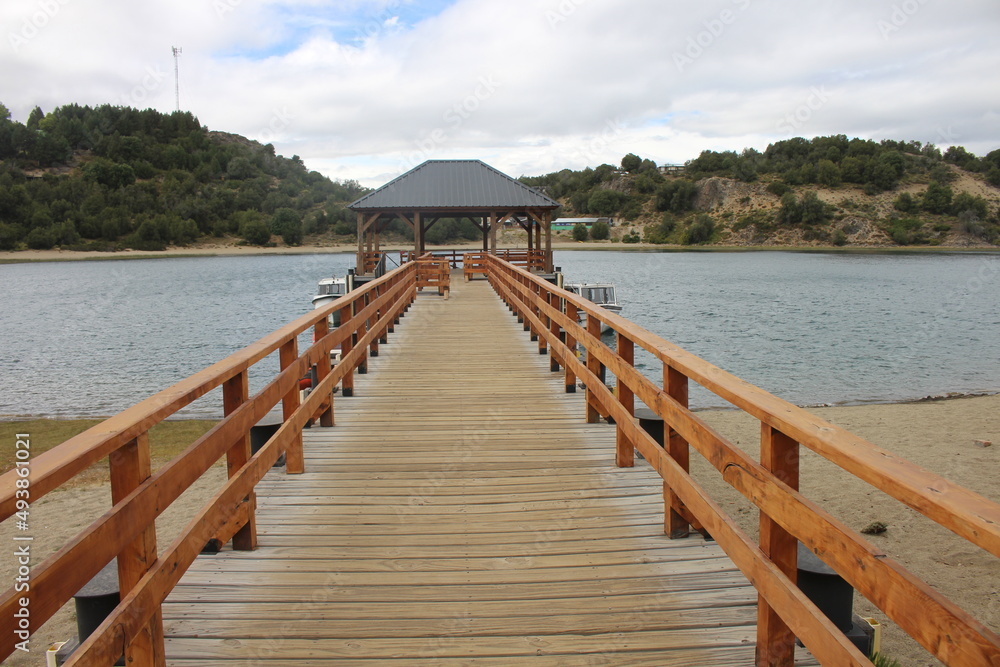 Naklejka premium beautiful landscape of patagonia argentina