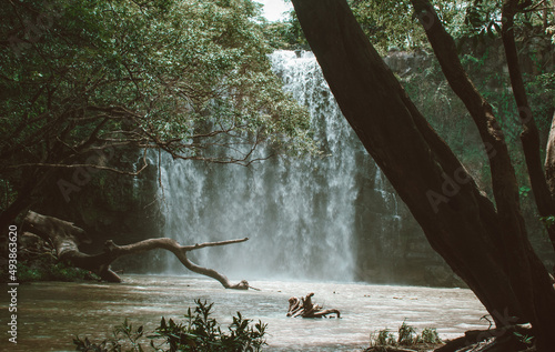 llanos del cortes waterfall, costa rica, bagaces, guanacaste photo