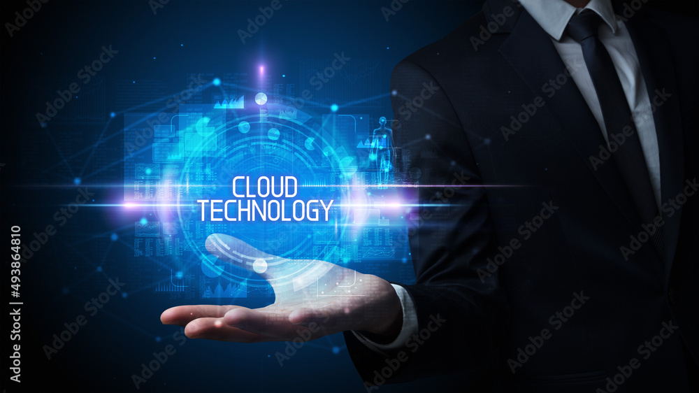 Man hand holding digital technology concept Man hand holding digital technology concept