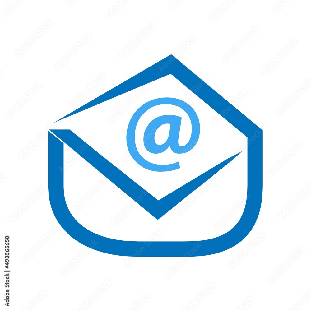 Blue Email icon vector. Flat design. Vector Illustration on white background.
Blue Email icon vector. Flat design. Vector Illustration on white background.