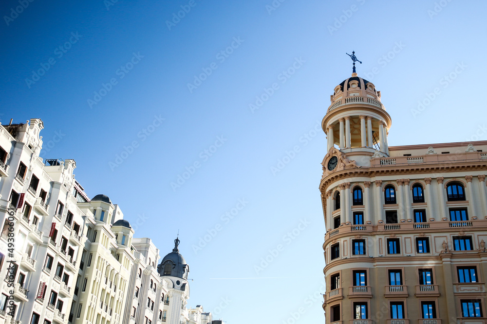 Architecture of the city of Madrid Spain