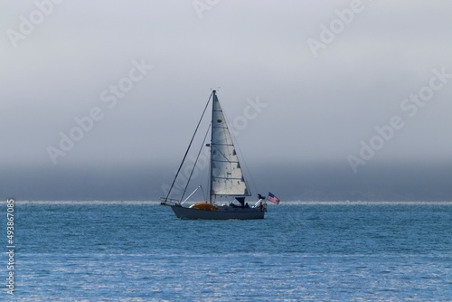 sailboat in the sea