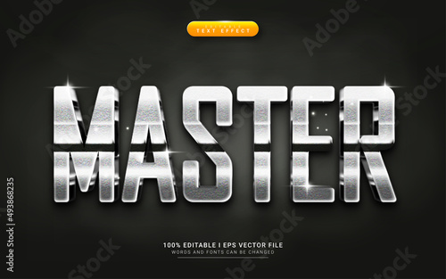master 3d style text effect