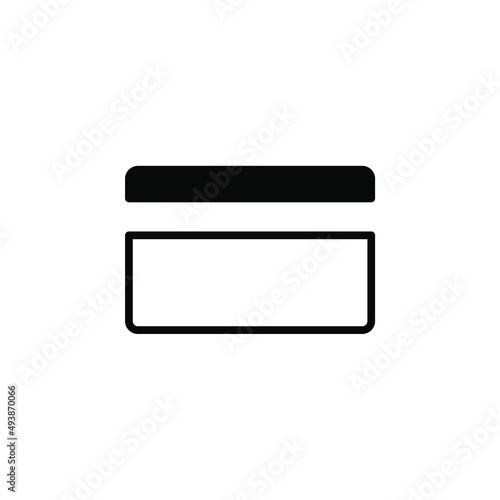 Credit Card, Payment Solid Line Icon Vector Illustration Logo Template. Suitable For Many Purposes.