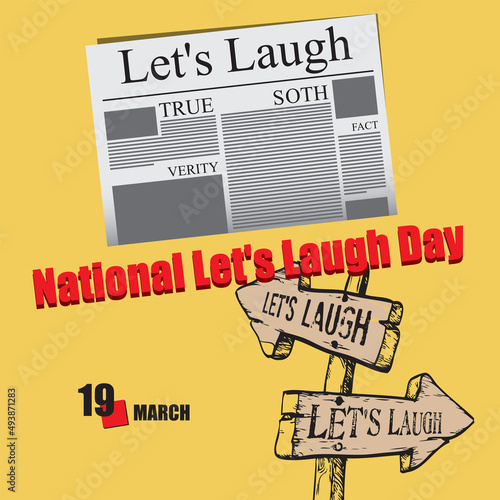 Newspaper page by date - Lets Laugh Day