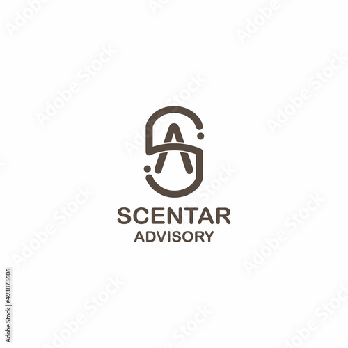 Scentar advisory logo letter as