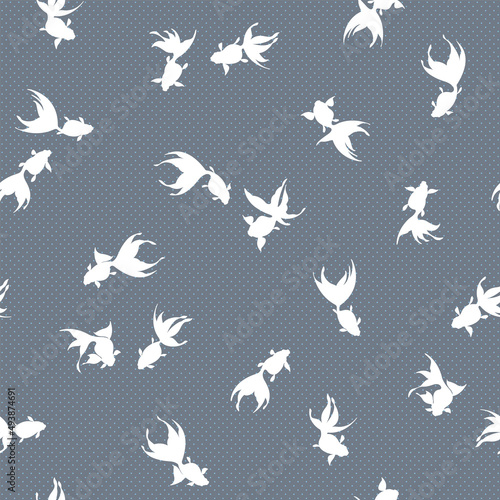 Japanese style and elegant goldfish pattern,