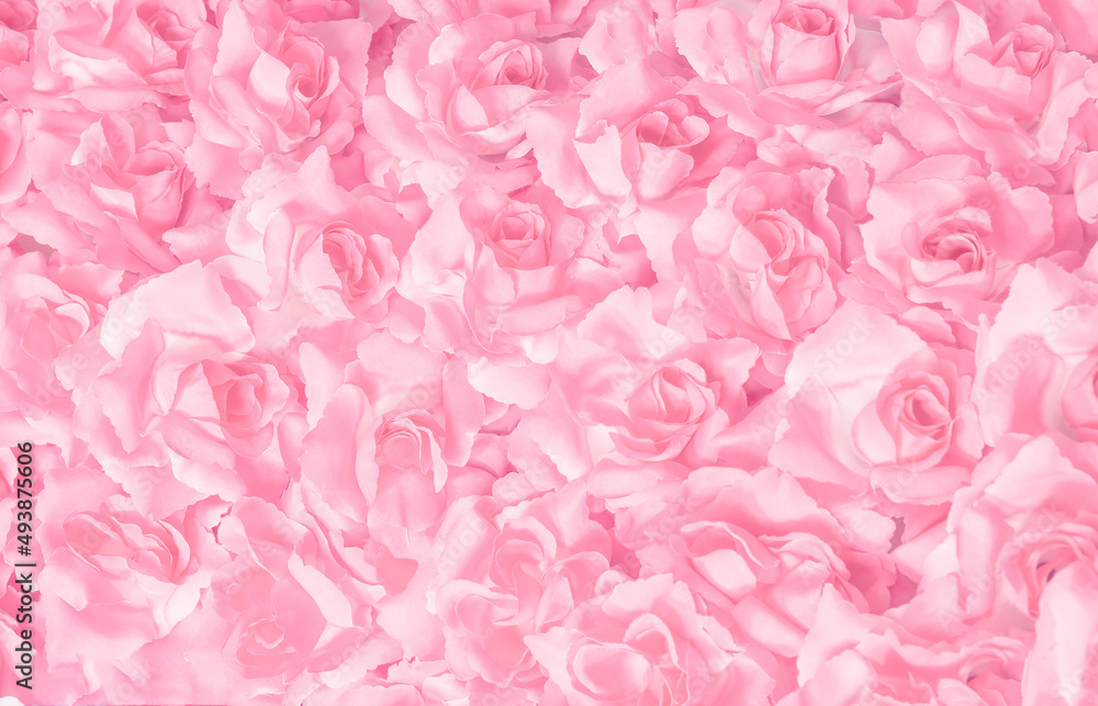 Rose bouquet soft pink pastel fluffy petal romance. Valentine, wedding, marriage, greeting wallpaper design background Rose bouquet soft pink pastel fluffy petal romance. Valentine, wedding, marriage, greeting wallpaper design background
