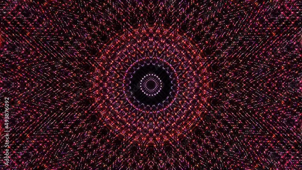 shining bright lines set wave motion, colorful, on black background	