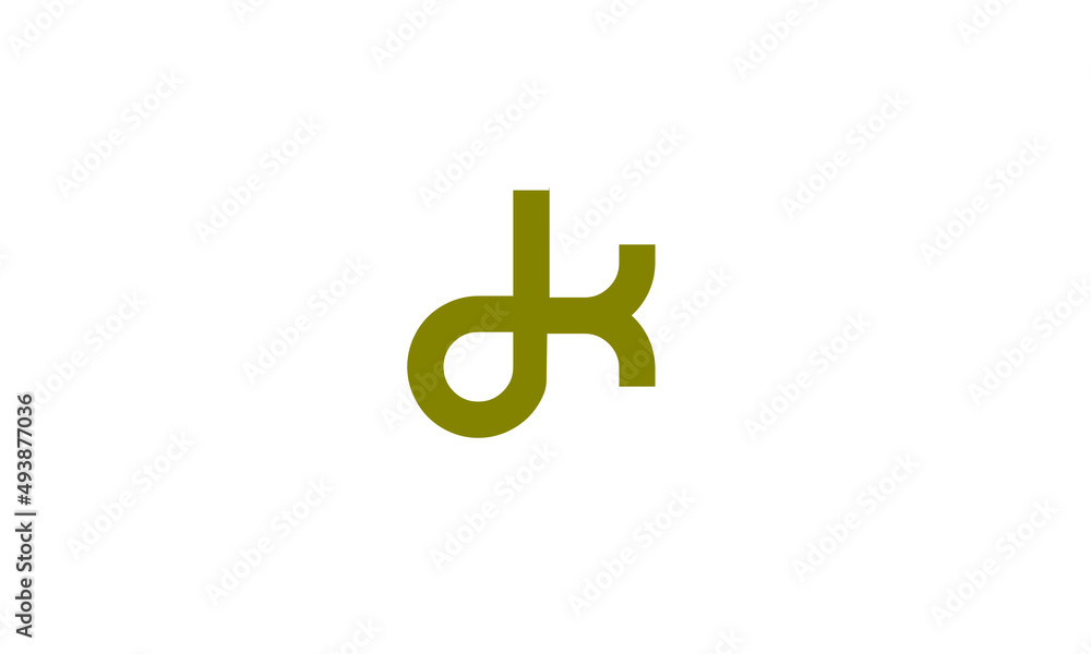 Alphabet letters Initials Monogram logo DK, KD, D and K Alphabet letters Initials Monogram logo DK, KD, D and K
