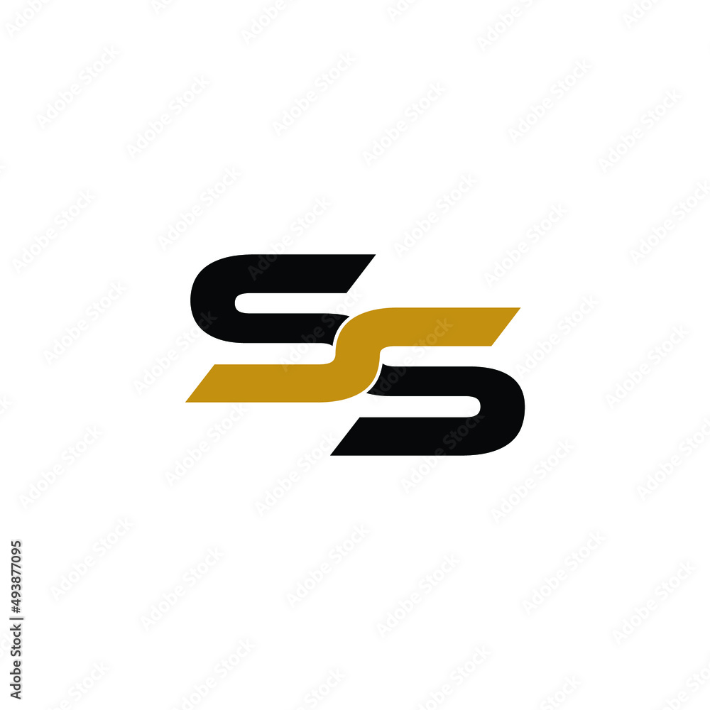 Letter SS simple logo design vector Letter SS simple logo design vector