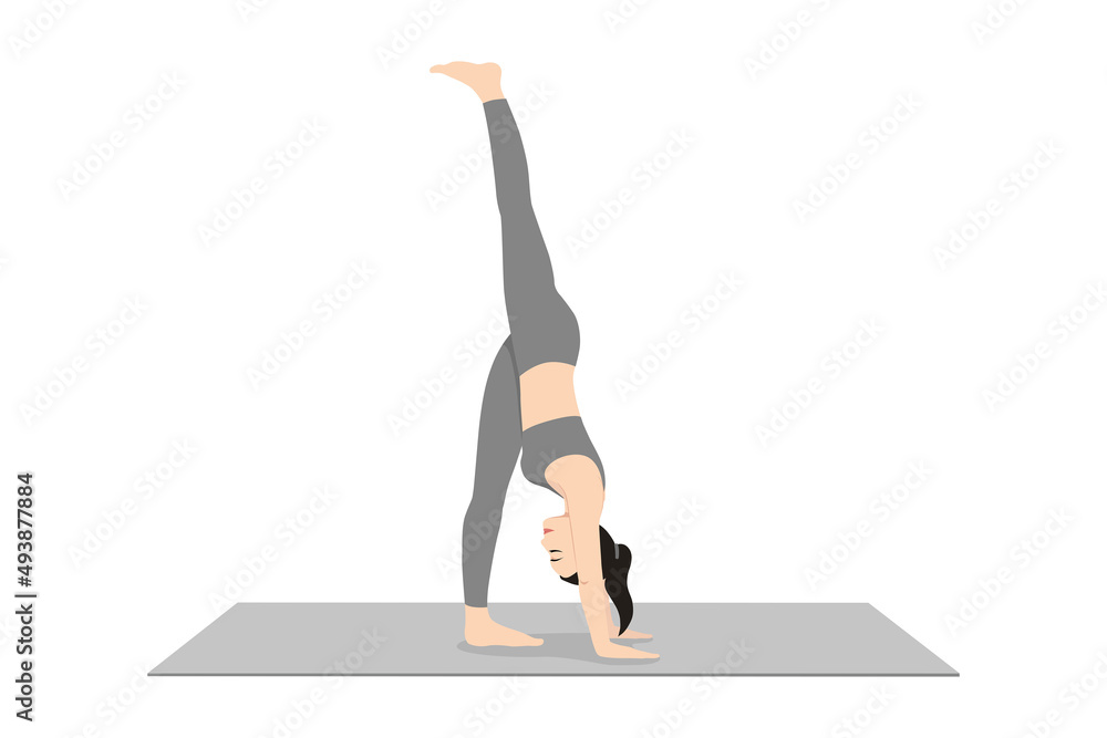 Standing Split Pose, One Legged Extended Forward Bend, One Foot