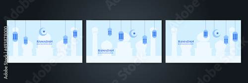 Islamic Background Design for Ramadan Kareem Vector Template Illustration