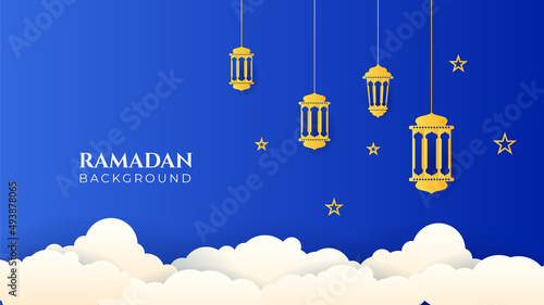 Islamic Background Design for Ramadan Kareem Vector Template Illustration