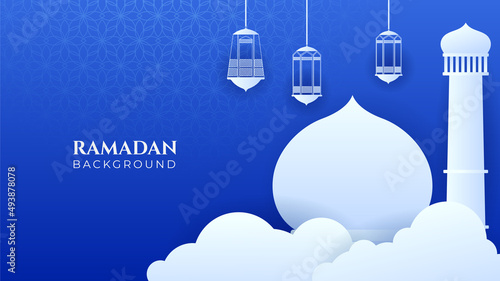 Islamic Background Design for Ramadan Kareem Vector Template Illustration