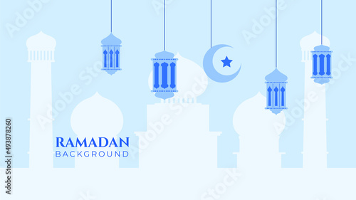 Islamic Background Design for Ramadan Kareem Vector Template Illustration