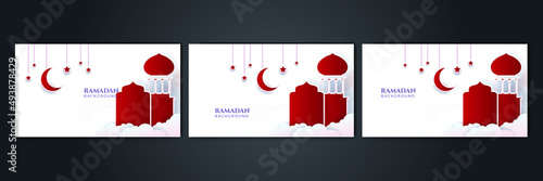 Islamic Background Design for Ramadan Kareem Vector Template Illustration