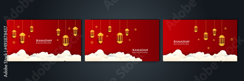 Islamic Background Design for Ramadan Kareem Vector Template Illustration