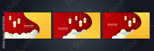Islamic Background Design for Ramadan Kareem Vector Template Illustration