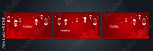 Islamic Background Design for Ramadan Kareem Vector Template Illustration