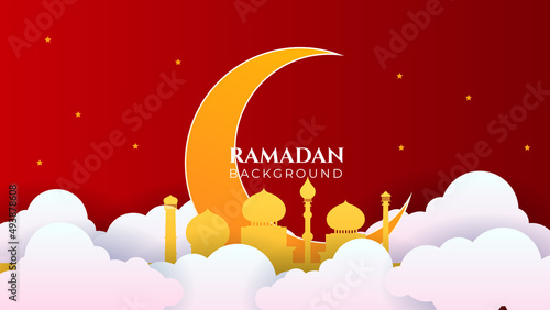 Islamic Background Design for Ramadan Kareem Vector Template Illustration