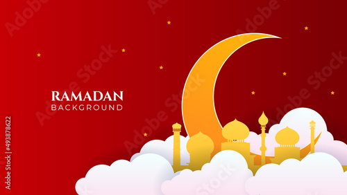 Islamic Background Design for Ramadan Kareem Vector Template Illustration