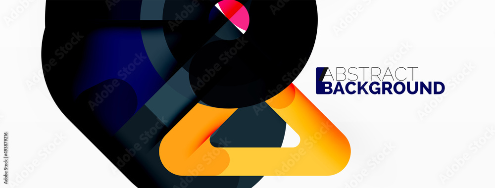 Creative geometric wallpaper. Circles, lines background. Business template for wallpaper, banner, background or landing Creative geometric wallpaper. Circles, lines background. Business template for wallpaper, banner, background or landing