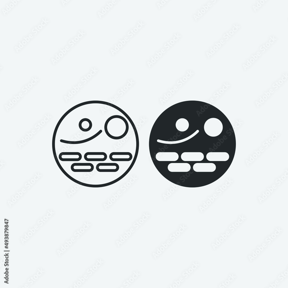 Obraz premium Dead_cell vector icon illustration sign