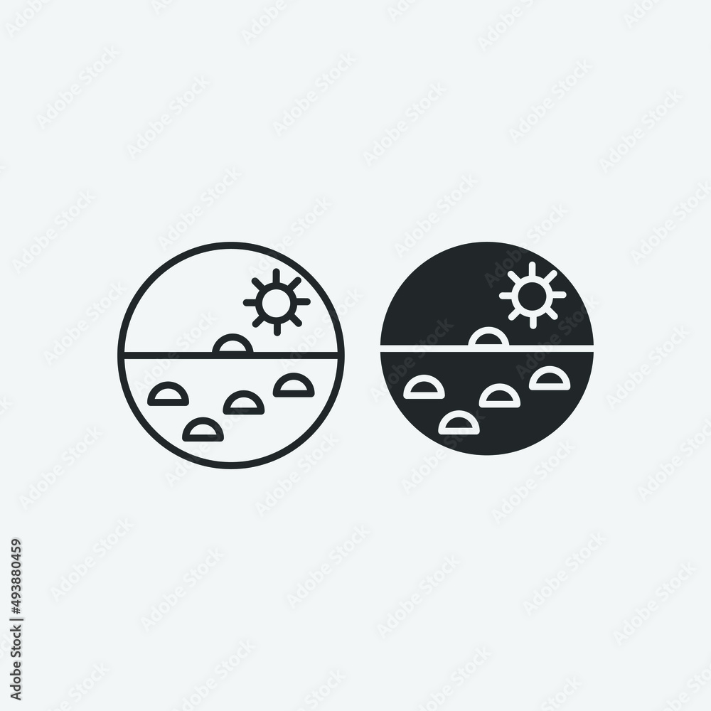 Irritants vector icon illustration sign Irritants vector icon illustration sign