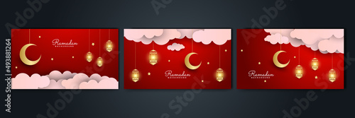 Islamic Background Design for Ramadan Kareem Vector Template Illustration