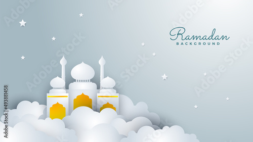 Islamic Background Design for Ramadan Kareem Vector Template Illustration